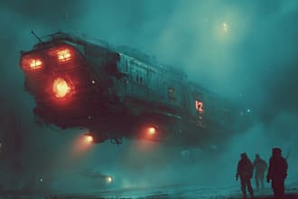 design spaceship, sci fi illustration and sci fi art