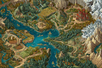 make your fantasy map illustration arts