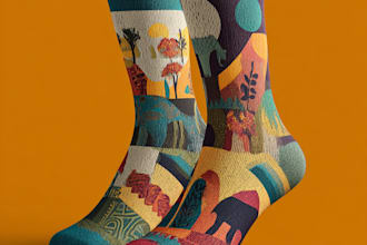 make unique and eye catching sock designs