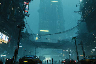 design cyberpunk futuristic city and background