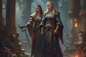 draw fantasy dnd character game concept art