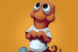 draw an amusing cartoon character or mascot
