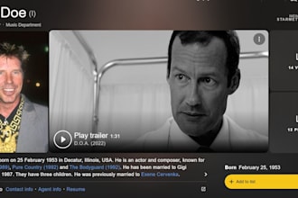 promote your imdb profile and improve starmeter rank, with organic promotion