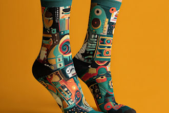 design premium custom socks with bold personality