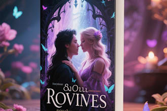 design romance book cover design, fantasy book cover design
