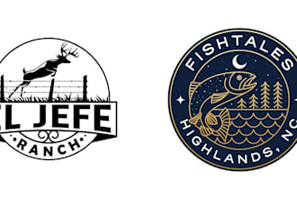 design outstanding hunting logo with satisfaction