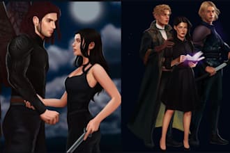 design nsfw mafia smut friction romance fantasy character novel cover art