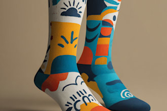 design custom and unique socks design