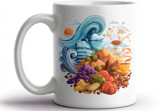 do cool coffee mug designs in bulk for your pod business