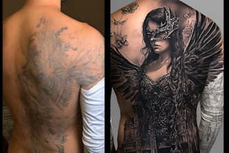 create a cover up or makeover your tattoo design