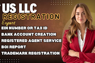do US llc registration, ein number, get itin, boi report, register US llc