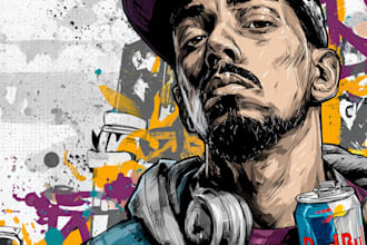 draw doodle art or custom graffiti for any of your purpose