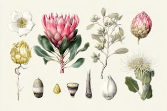 draw botanical flower plants scientific illustration
