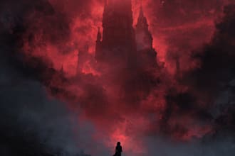 make fantasy book cover design, thriller book cover