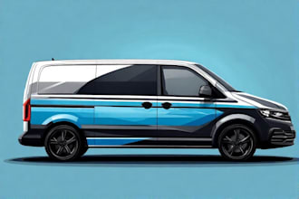 do car, van wrap design, vehicle wrap and vehicle sticker