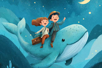 design children book illustration and cover children story