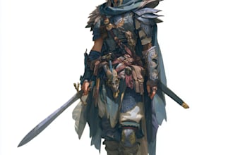 paint your fantasy dnd character illustration