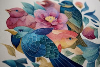 design and paint watercolor illustrations