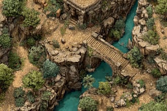 do a map for fantasy, scifi, book or boardgame