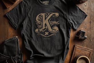do vintage typography t shirt logo design