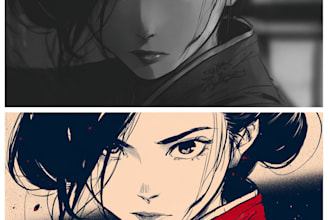 draw your japanese anime or manga style