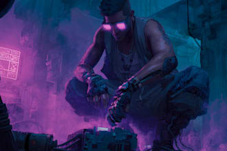 draw cyberpunk illustration style