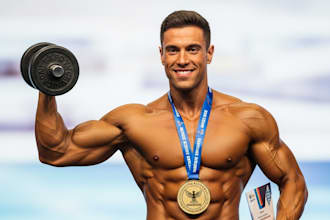 be your professional unisex fitness model or actor