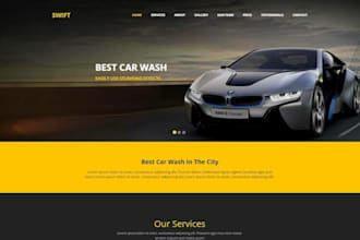 car detailing, auto detailing website design car wash website, design car repair