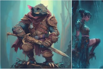 draw your oc, world of warcraft or dnd fantasy character