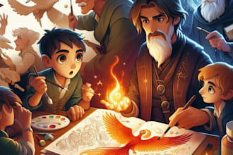 draw character in anime or semi realistic concept art