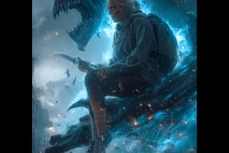 do highquality creature artwork in the fantasy horror style