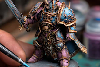 paint warhammer 40k, space marine portrait art