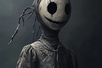 create realistic  horror character from your imagination