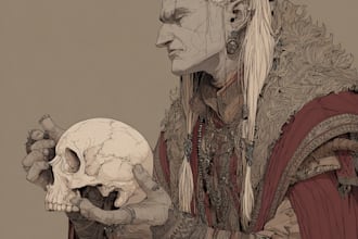 make horror character design or horror art