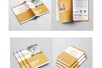 design premium corporate brochures and company profiles