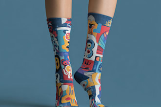 design custom and unique socks design