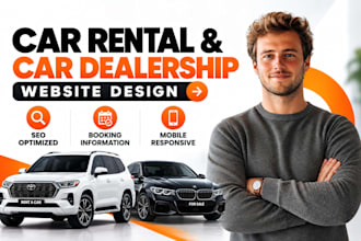 build car rental website car dealership website car rental booking taxi website