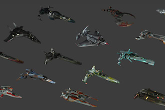 model game ready 3d props with pbr textures