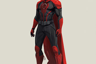create an amazing superhero caricature character