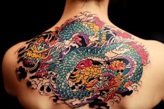 custom japanese tattoo art for unique ink