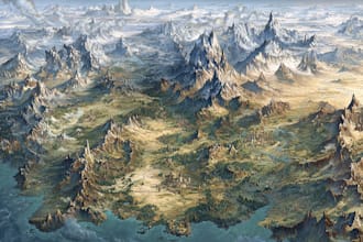 hand draw a fantasy map for your book