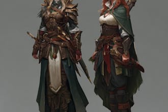 drwa dnd character art and dnd character art