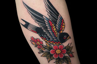 create a unique tattoo design,neo traditional