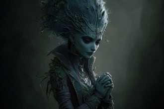draw horror character design