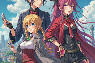 design anime, manga or game characters