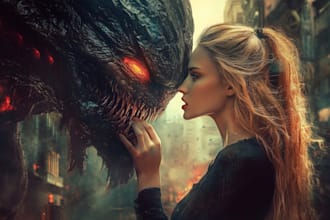 create a sci fi illustration for you