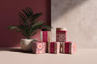 design a cute kawaii product packaging or label