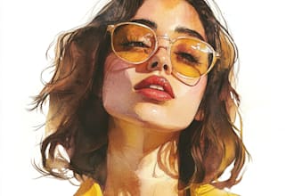 paint a portrait in traditional watercolor technique