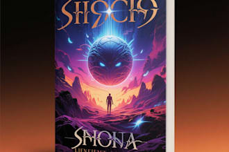 create a stunning fantasy or scifi book cover for you