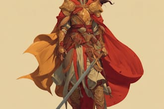 do character design, game art, fantasy dnd character art